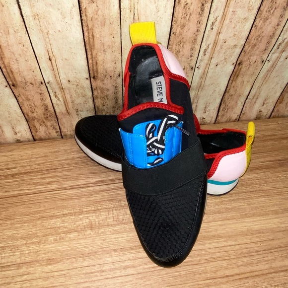 STEVE MADDEN WOMENS ANTICS LOW TOP FASHION SNEAKERS LACE UP SIZE 7M - Picture 3 of 11